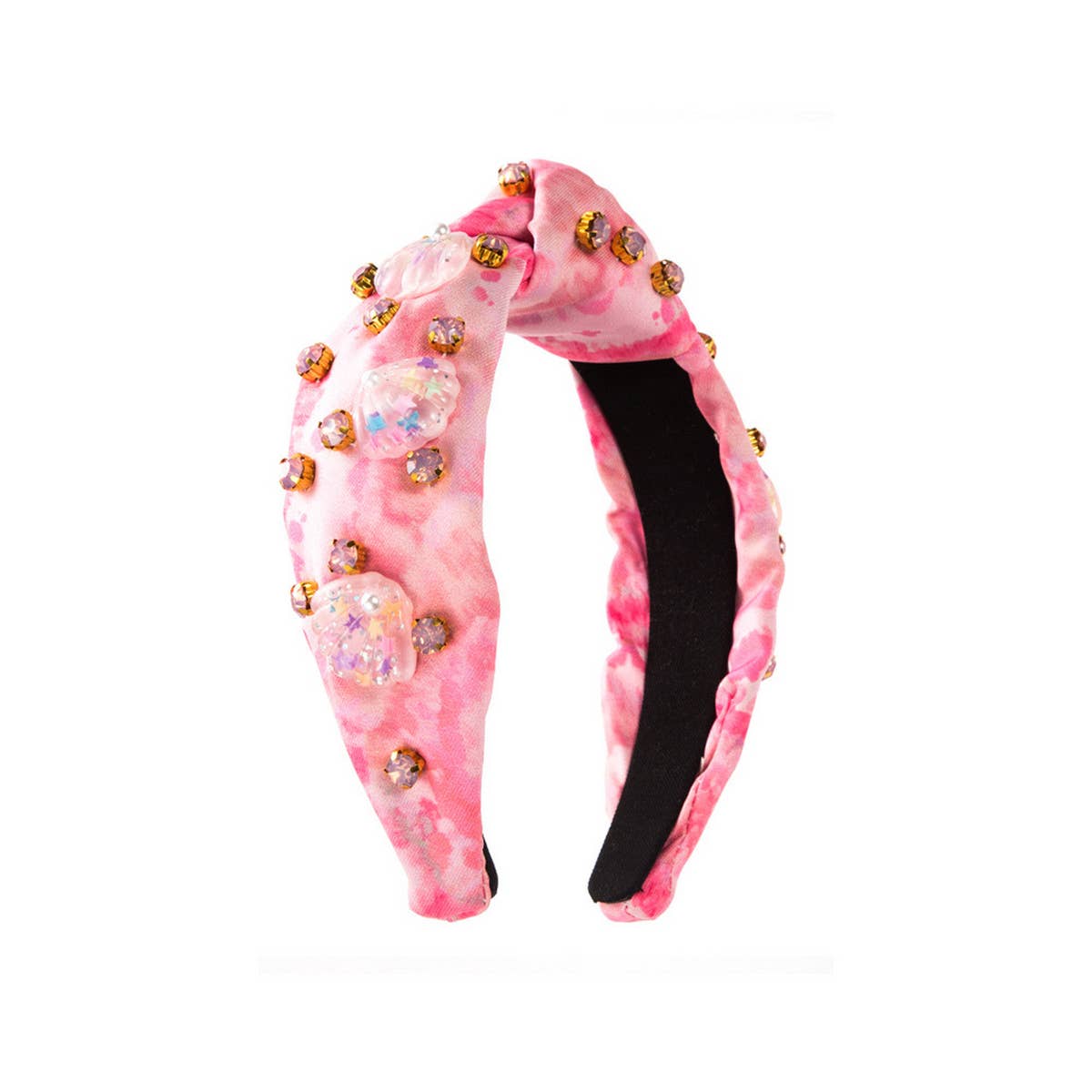 FASHION TIE-DYE FABRIC DIAMOND HEADBAND_CWAHA2140