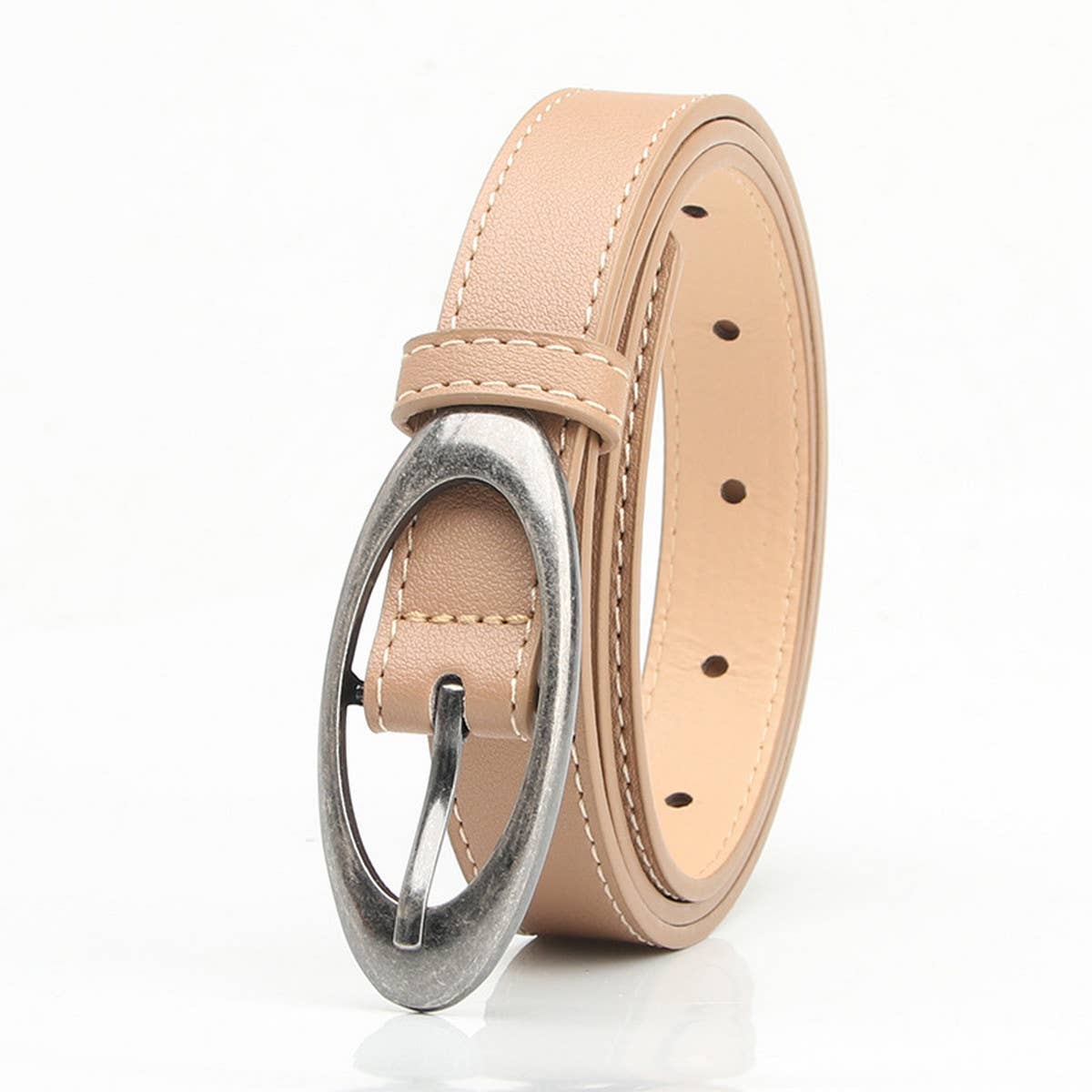CWABE0922_ALL-MATCH OVAL ALLOY BUCKLE BELT