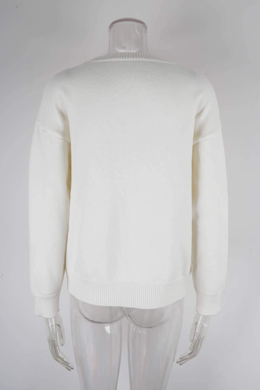 Languid lazy wind gentle pink love knit sweater