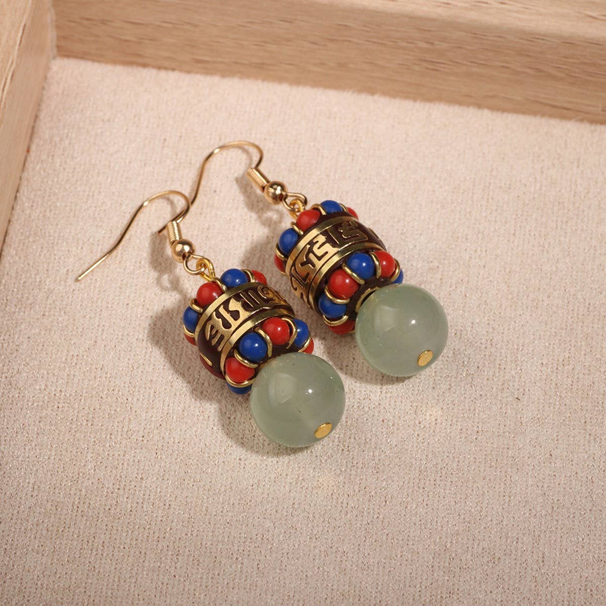 RETRO ETHNIC STYLE FASHION HAND-WOVEN EARRINGS_CWAJE3987