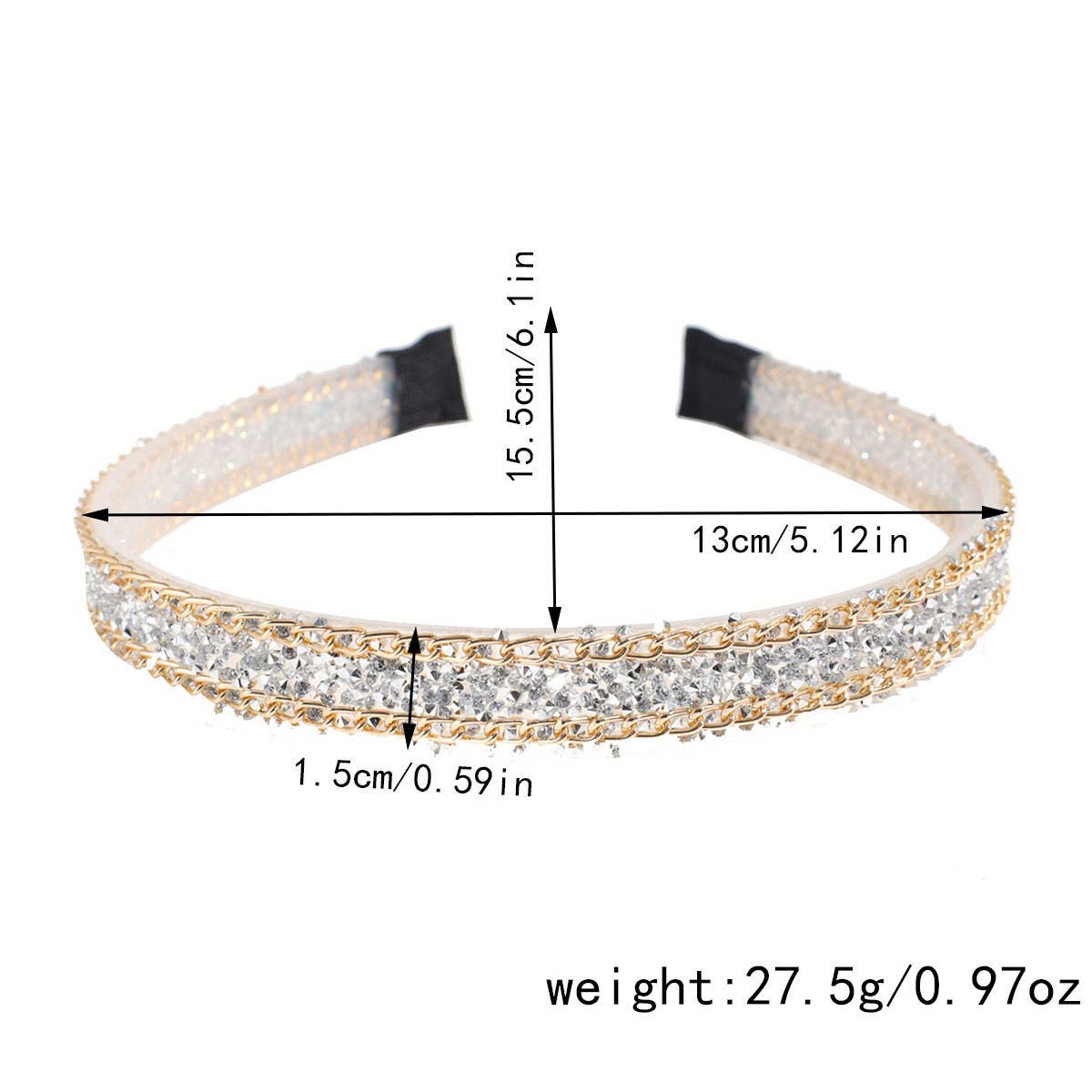 FASHION RHINESTONE CHAIN HEADBAND_CWAHA2332