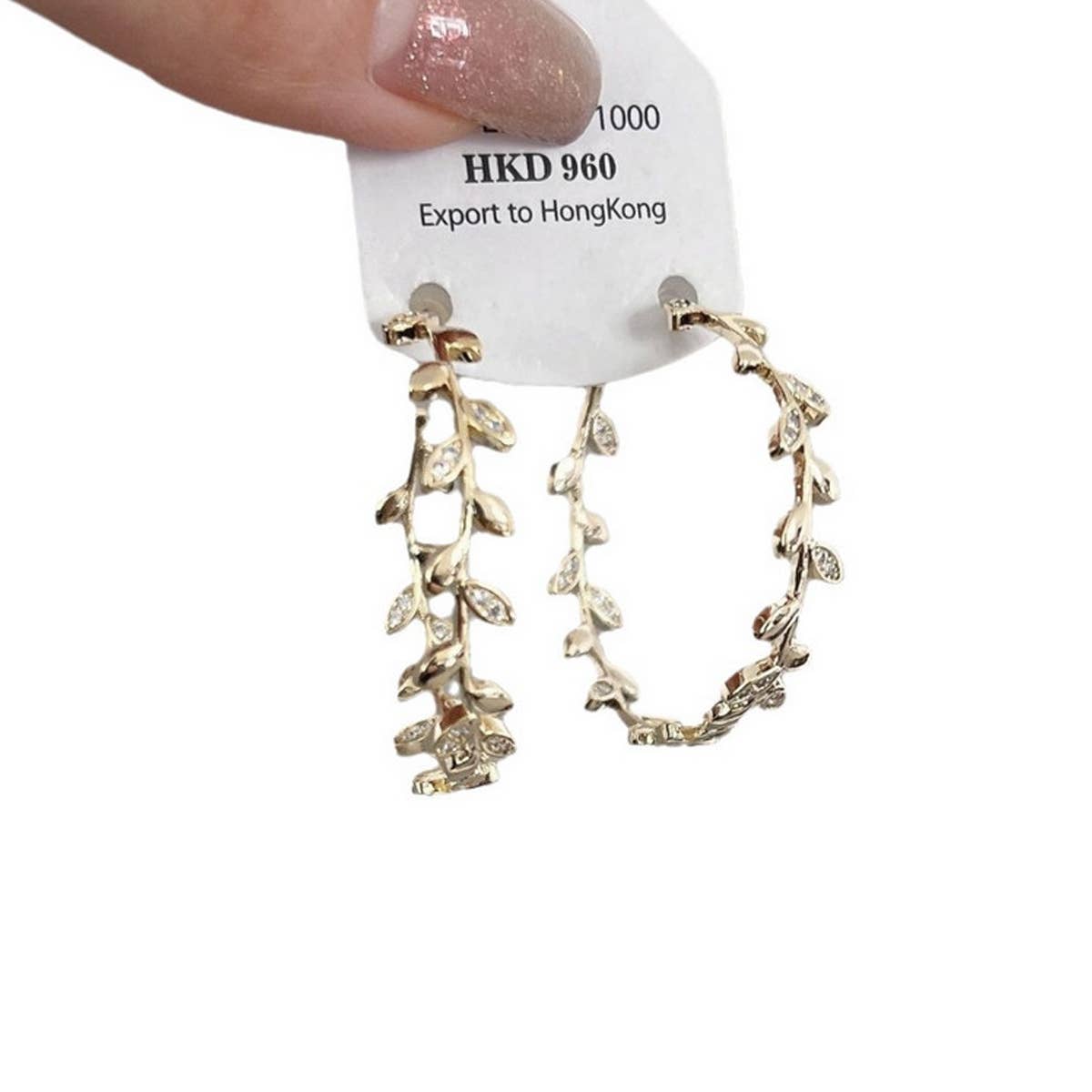 FOREST STYLE RETRO LEAF EARRINGS