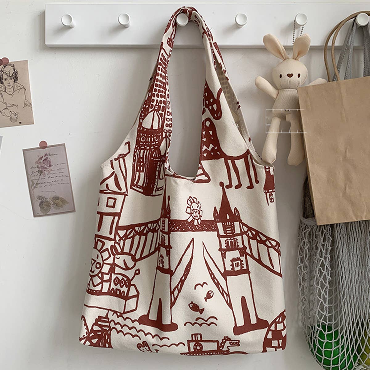 NEW CUTE SOFT GIRL ARTISTIC CANVAS BAG_CWAB2176