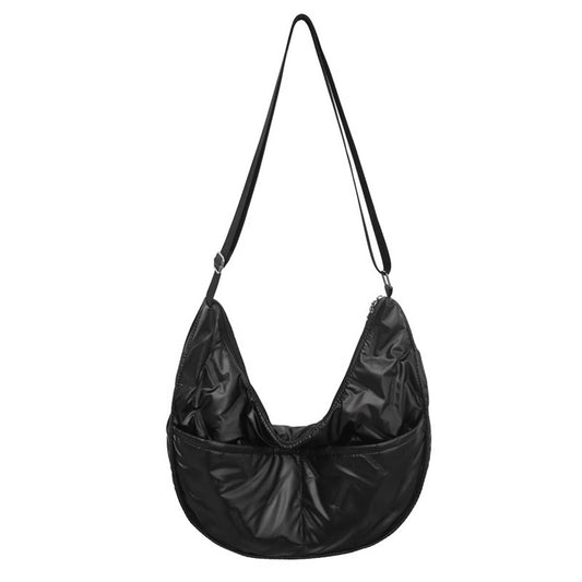 FASHIONABLE TEXTURE PEARL COTTON SHOULDER BAG_CWAB1774