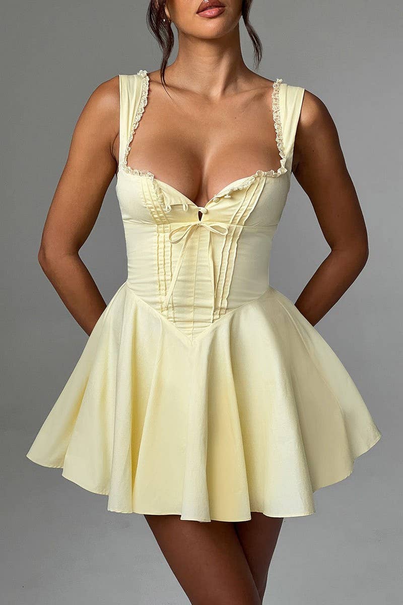 CWDSD8122_LACE SPLICE SEXY BACKLESS BODYCON MINI DRESS