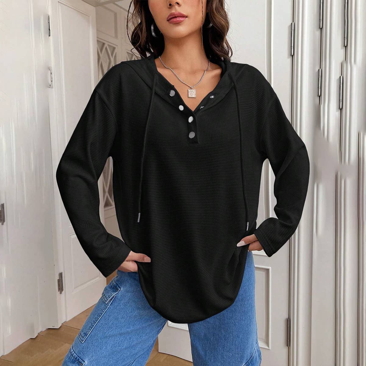 ALL-IN-ONE LONG-SLEEVED HOODED TOP FOR SLIMMING