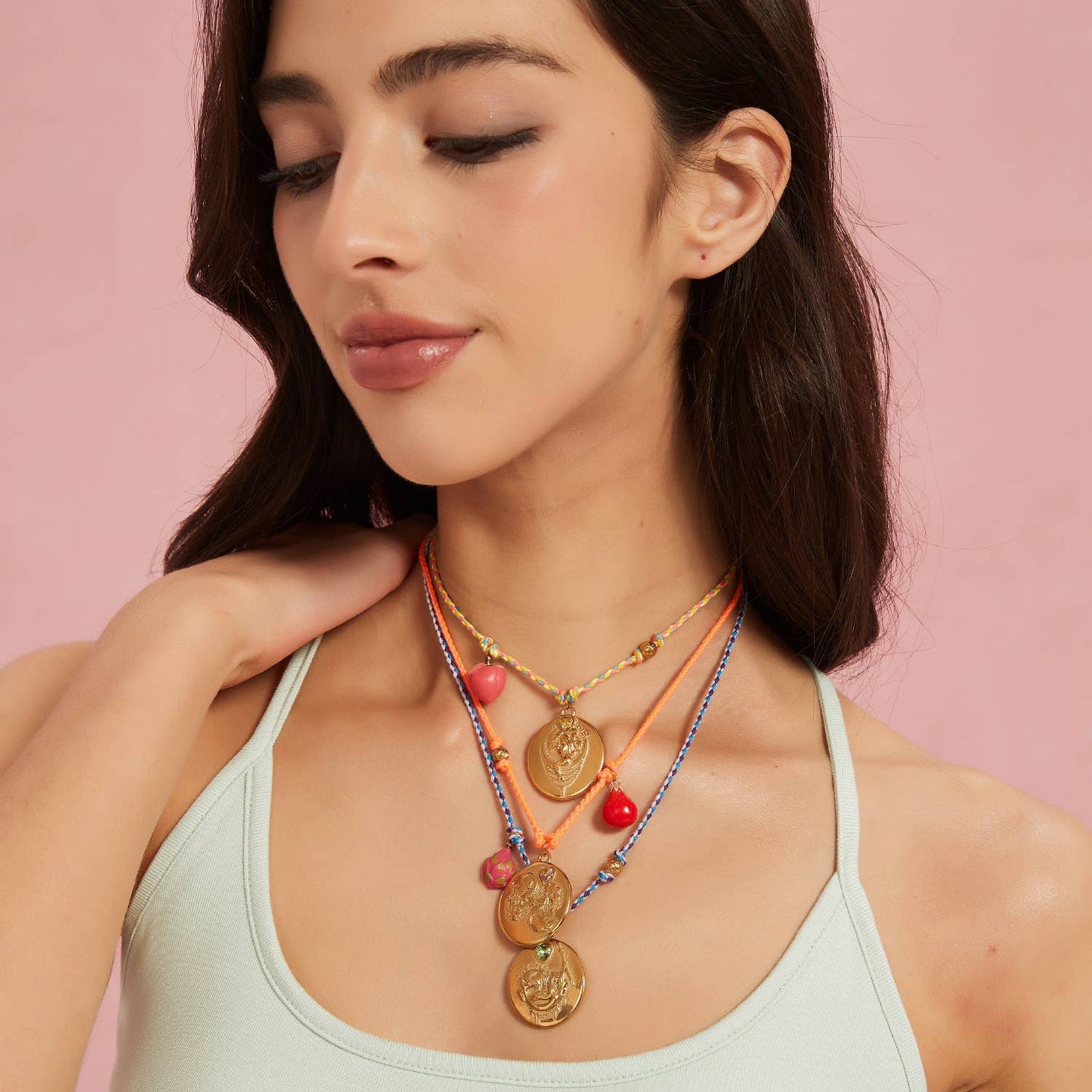 Handmade Rope Zodiac Necklace with Zircon