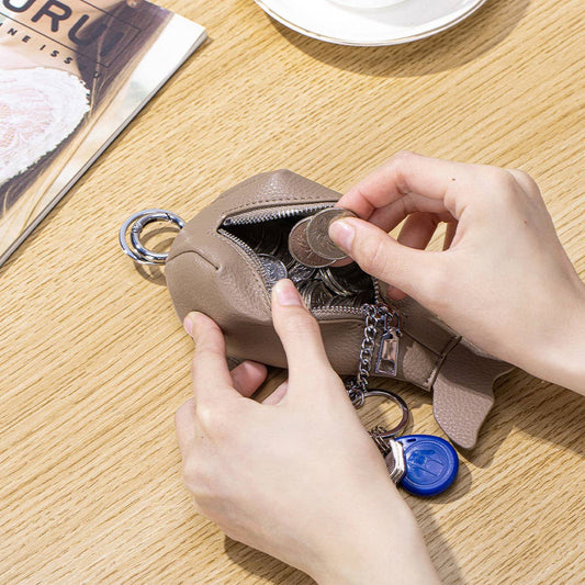 Whale Shaped Portable Leather Key Wallet_CUAB00368