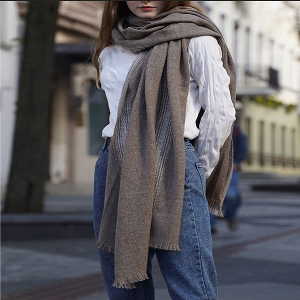 Multi-Use Wool Wrap ? Shawl, Scarf & Blanket