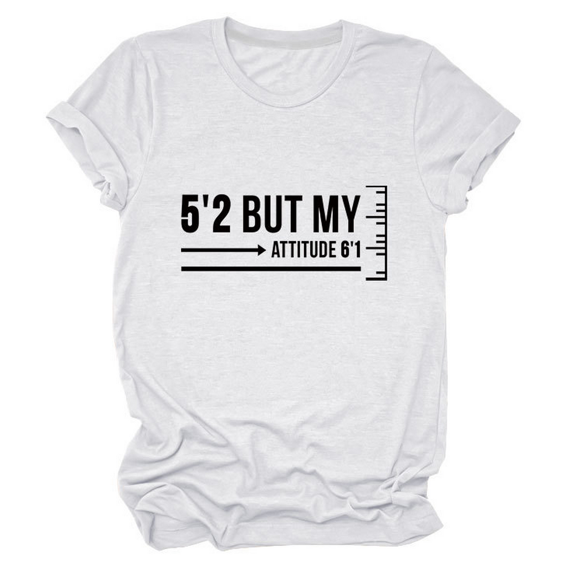 Trendy Graphic Tee Women Short Girl Energy