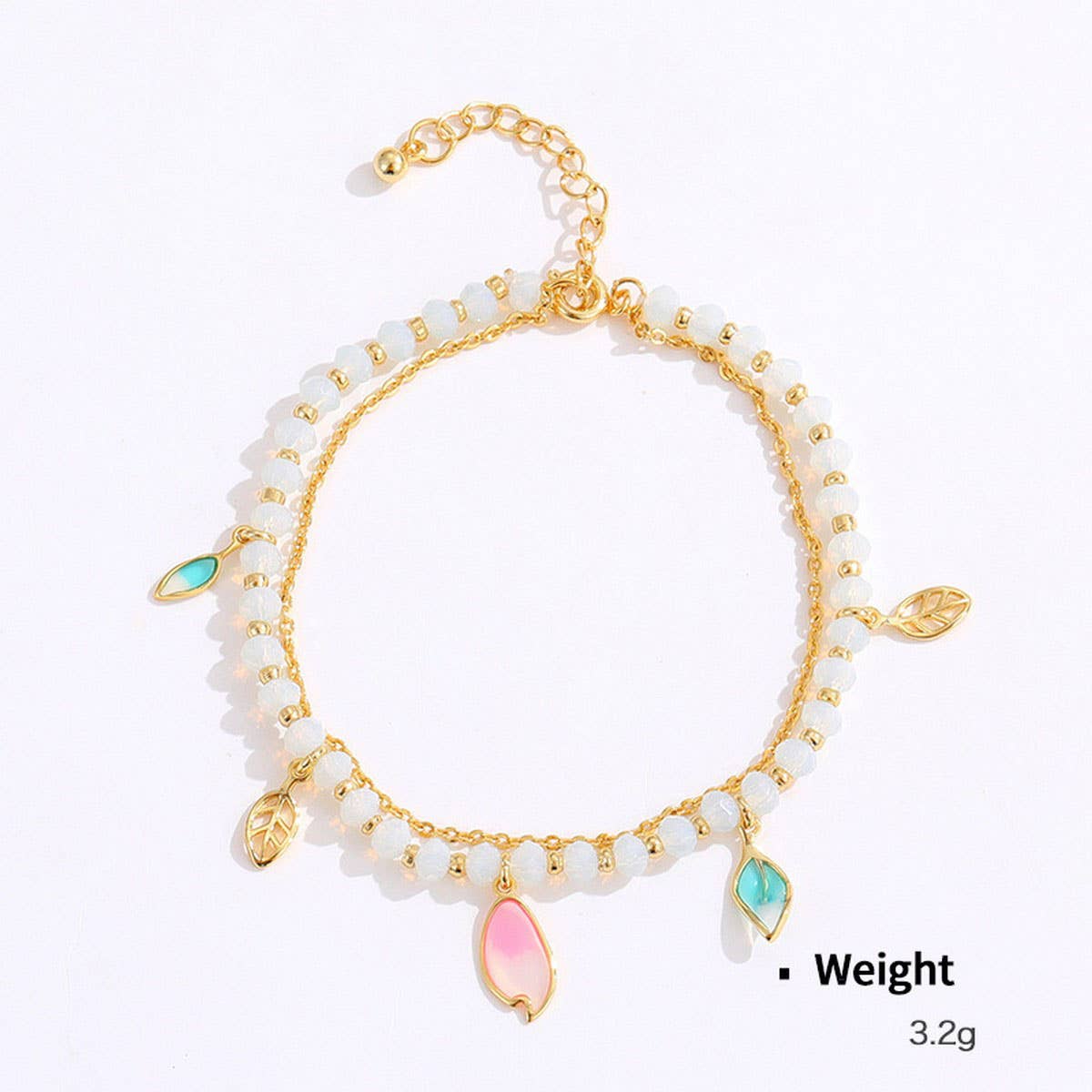 WOMEN'S HOLLOW FLOWER HANDMADE BEADED BRACELET