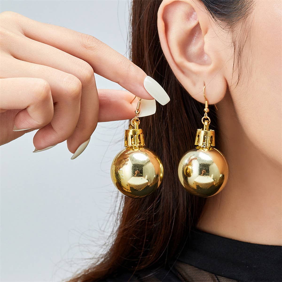 COLORFUL CHRISTMAS NEW BALL EARRINGS