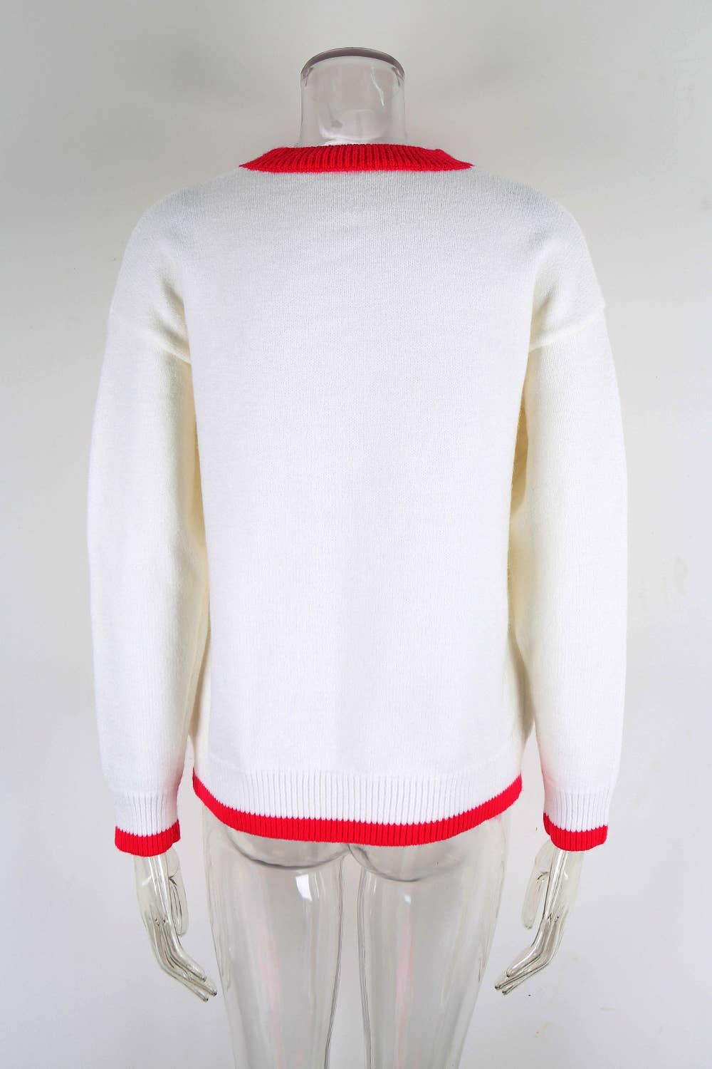 Strawberry Valentine's Day knitted sweater