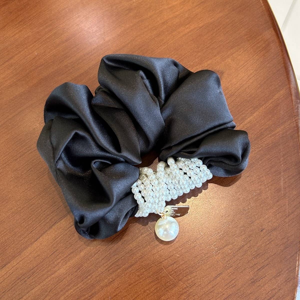 HOOP BEADED RETRO LARGE INTESTINE HAIR SCRUNCHIES