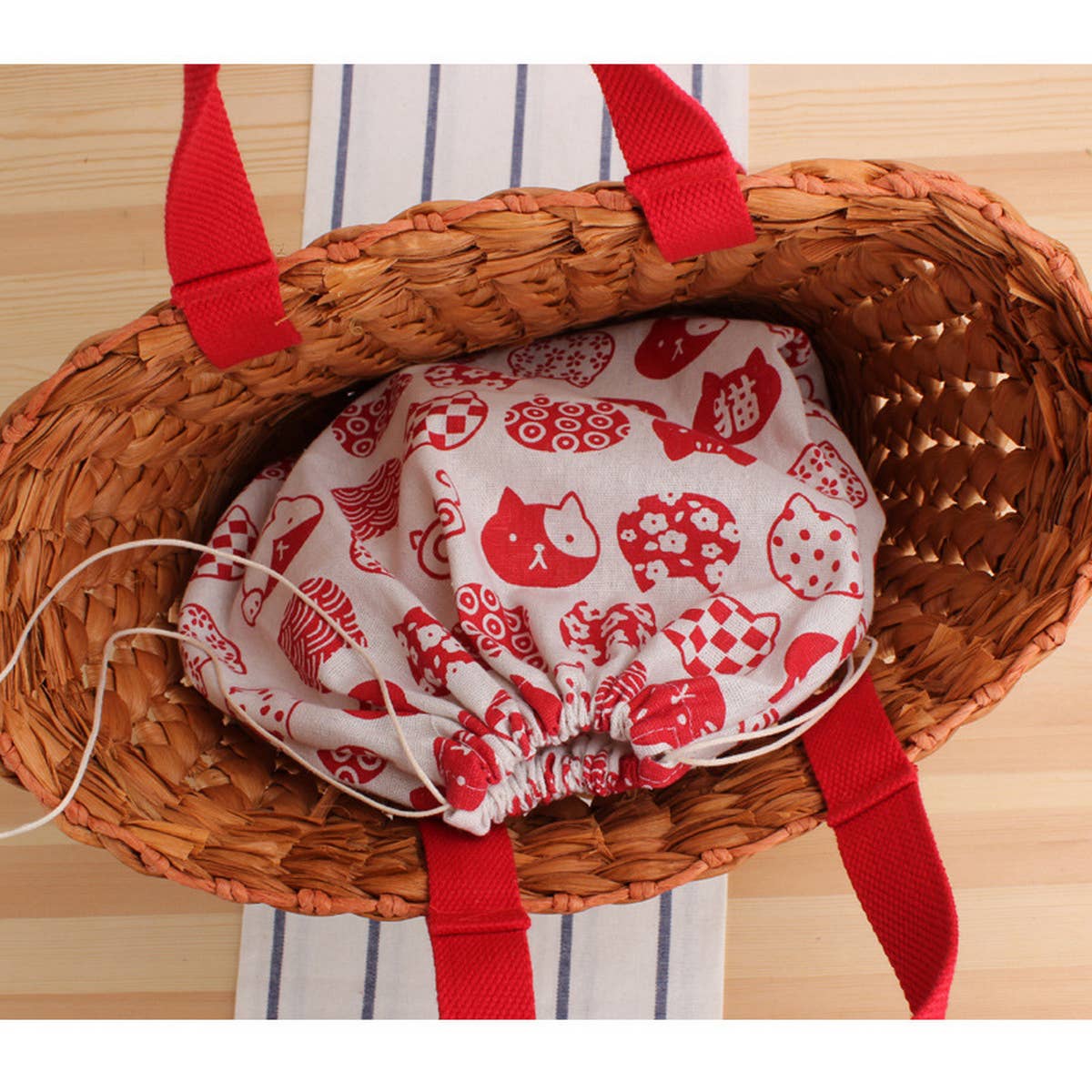 HOLLOW SOLID COLOR LARGE WOVEN BAG_CWAB2115