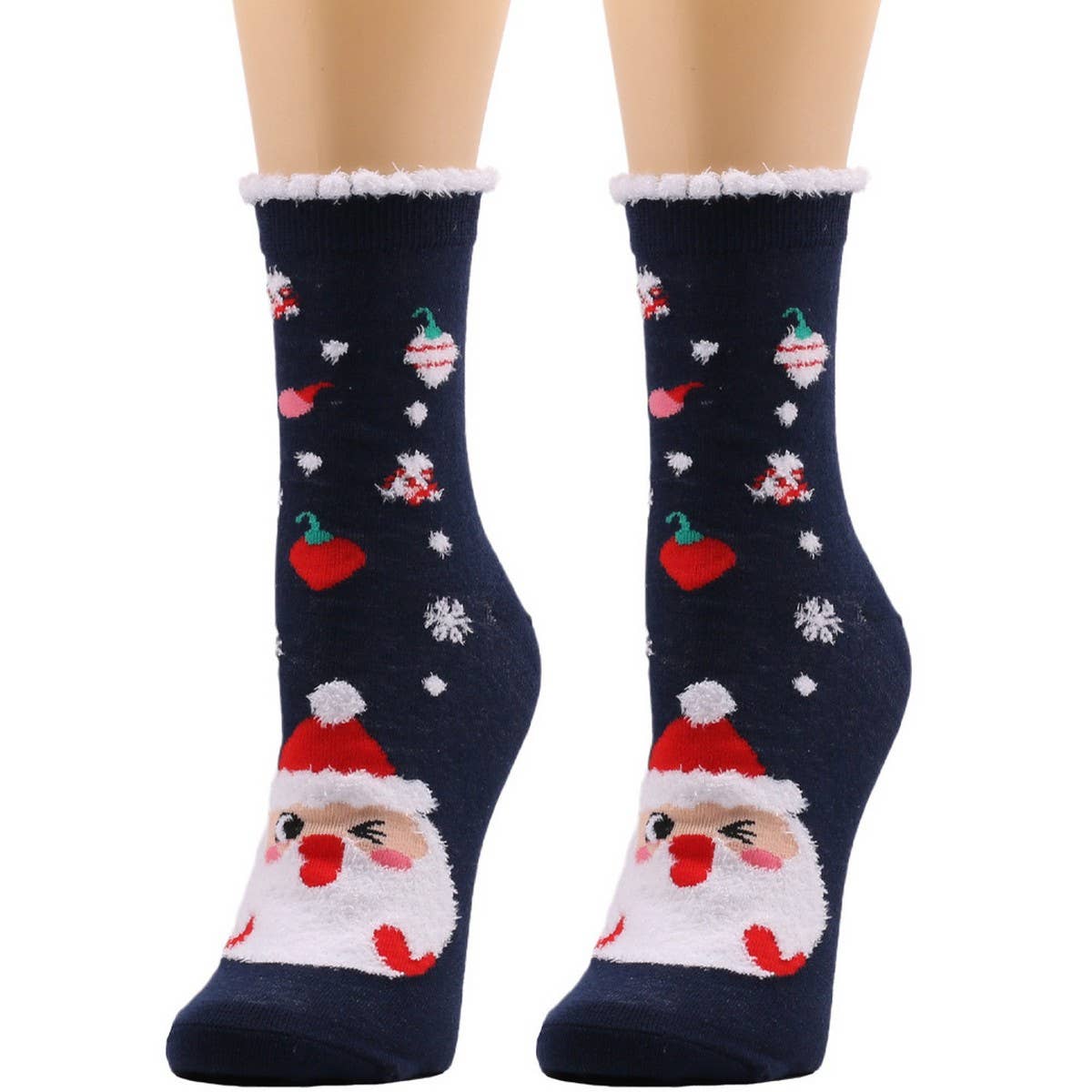 CWMS02687_CHRISTMAS WOMEN KNEE HIGH HOLIDAY SOCKS