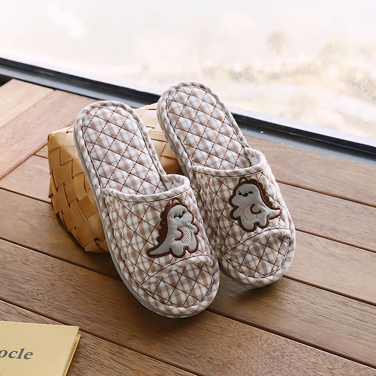 Thick Cotton Couple Slippers with Non-Slip Sole