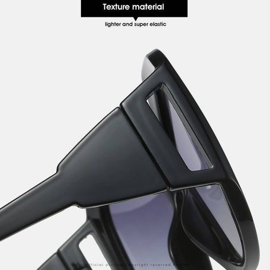 LARGE FRAME POLYGONAL FUTURISTIC TECHNOLOGY GLASSE