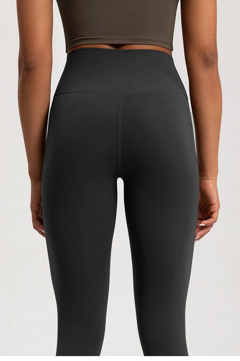 CWBLP1500_SOLID COLOR HIP-LIFTING THICKENED FITNESS PANTS