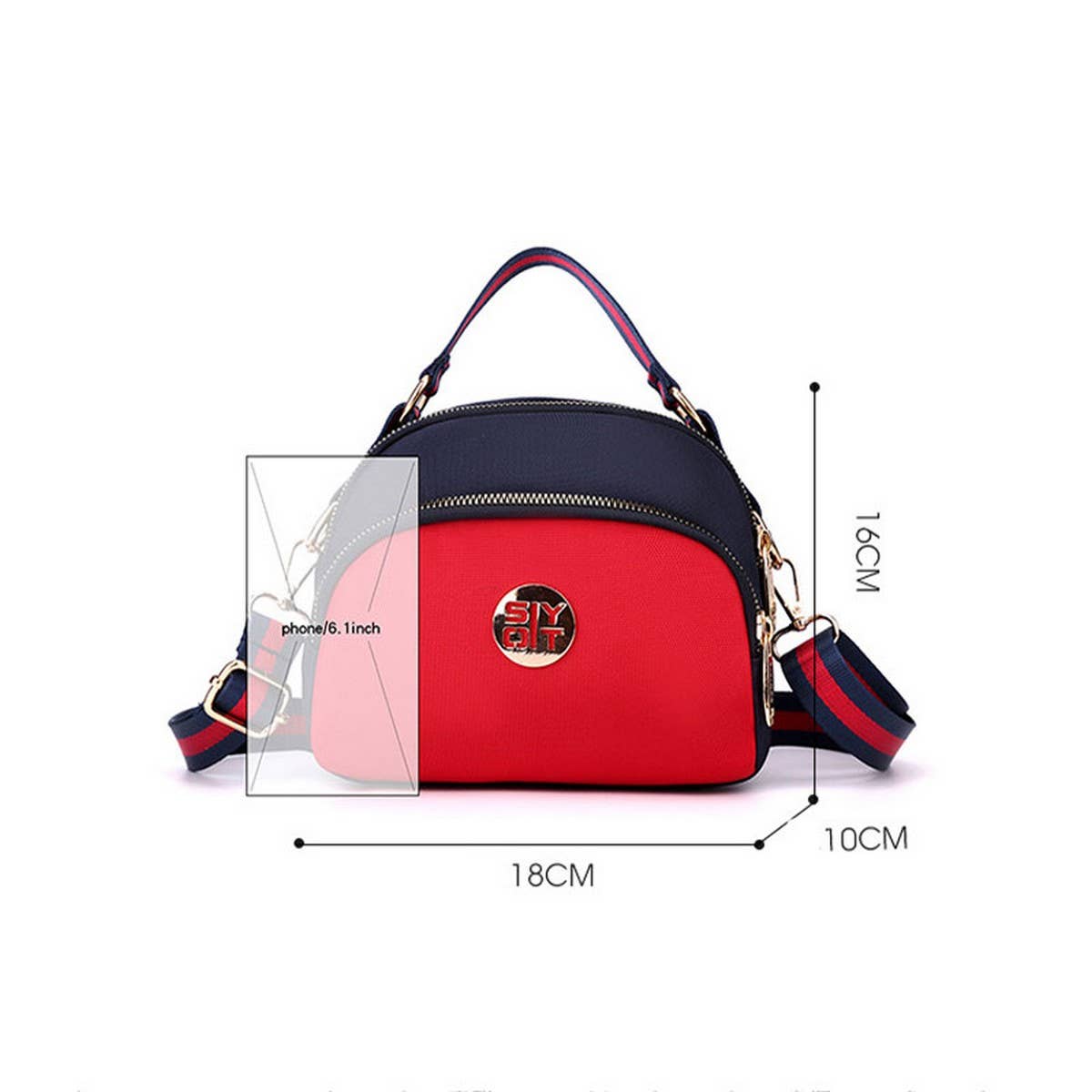 FASHIONABLE AND CASUAL NYLON SHOULDER BAG_CWAB3490