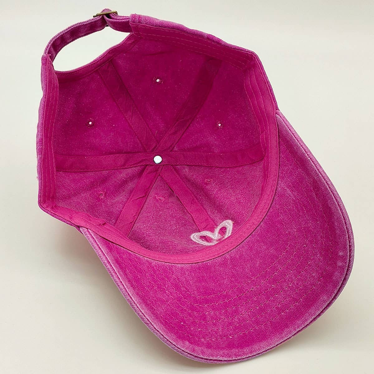 Spring Summer Wash Heart Baseball Cap, Sun Hat CWAH0012