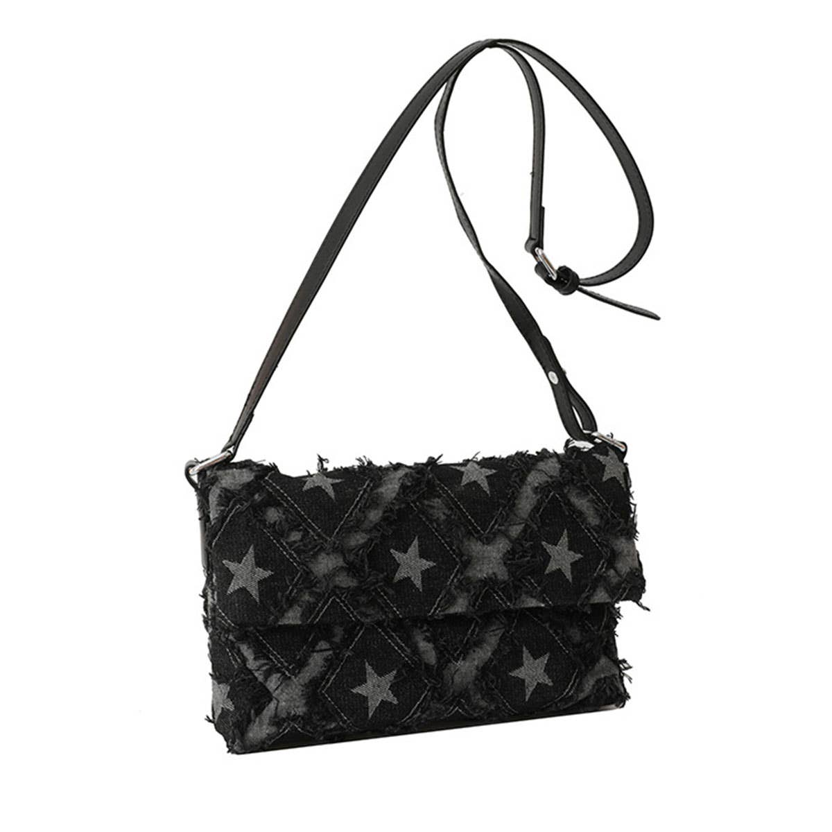 Fashionable diamond-shaped crossbody square bag