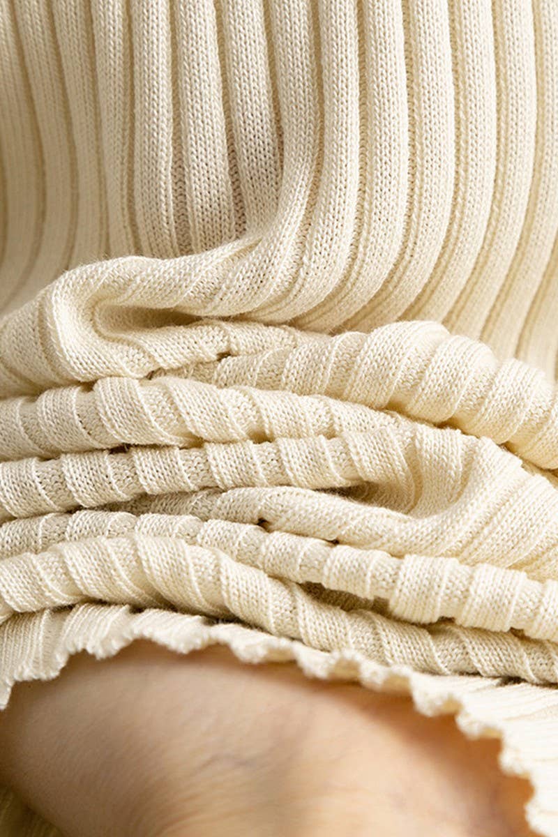 CWDMD01154_SOLID KNIT POLO COLLAR BODYCON MINI DRESS