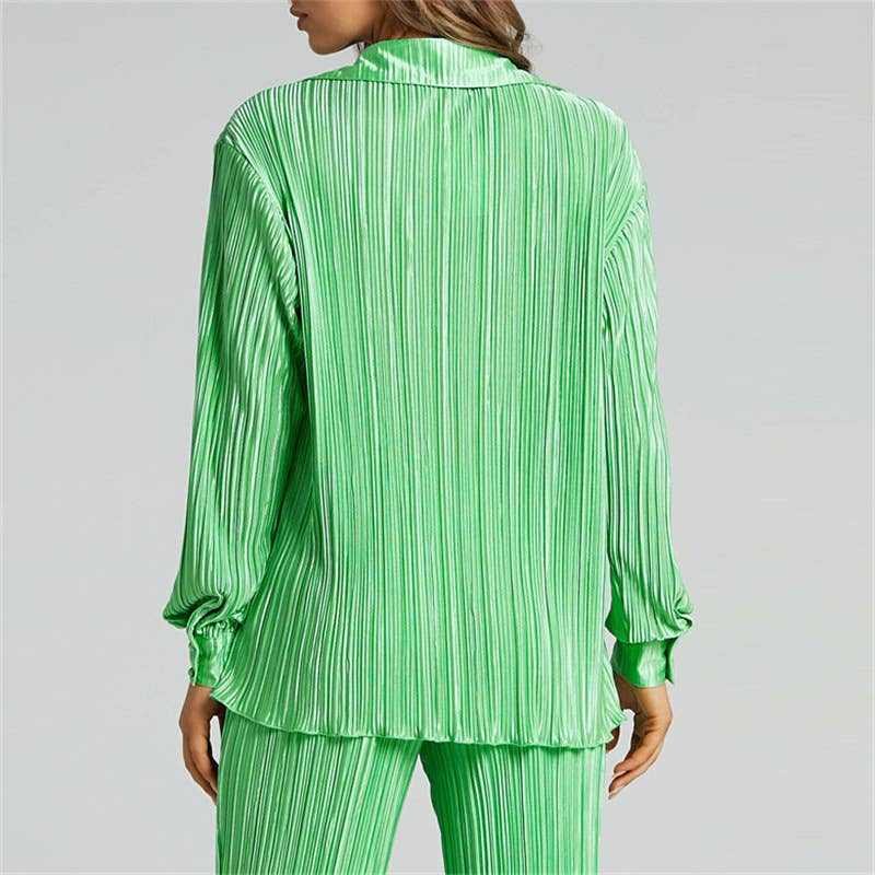 SINGLE-BREASTED PANTS AND LONG-SLEEVED TWO-PIECE