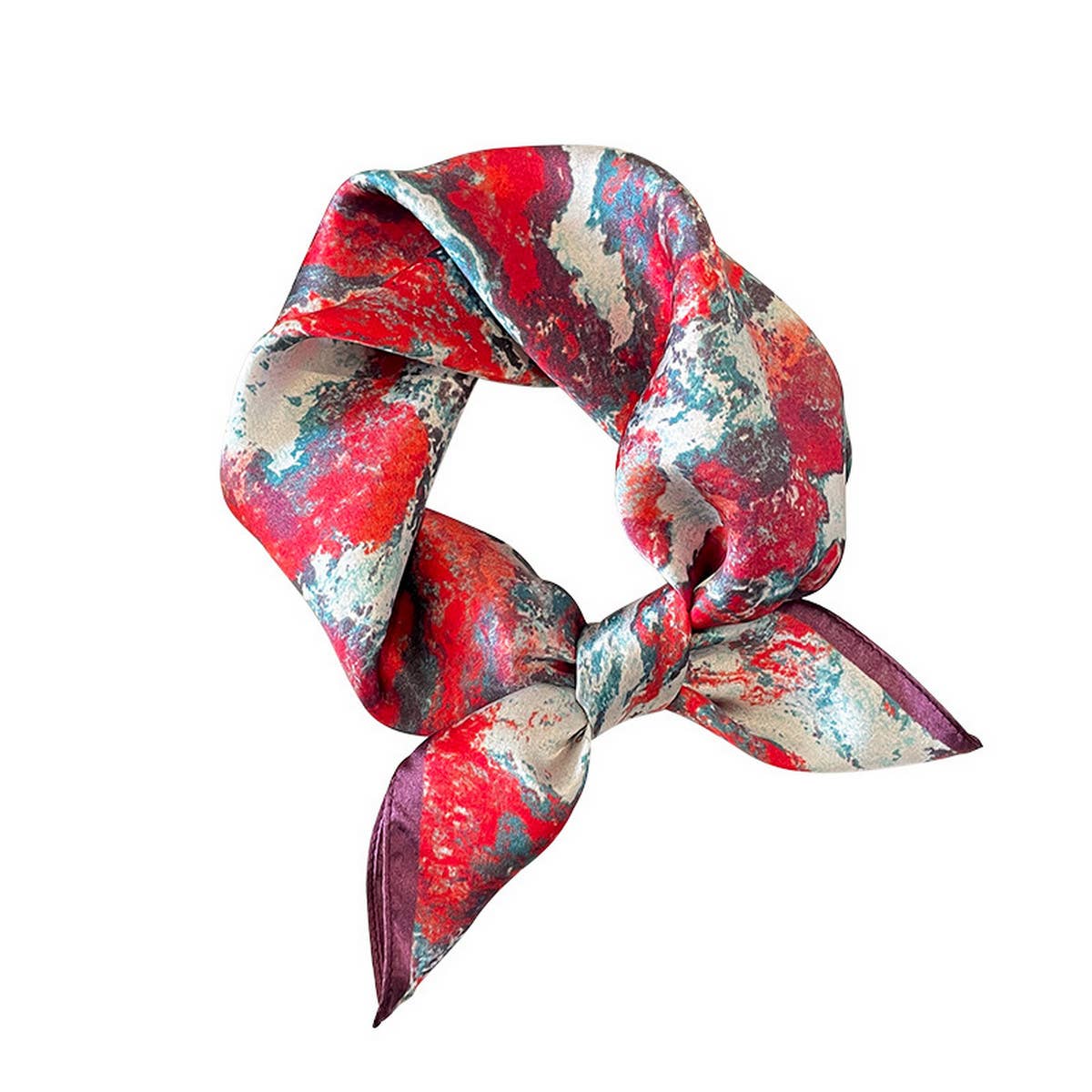 Tie-Dye Mulberry Silk Scarf ? French Chic Wrap