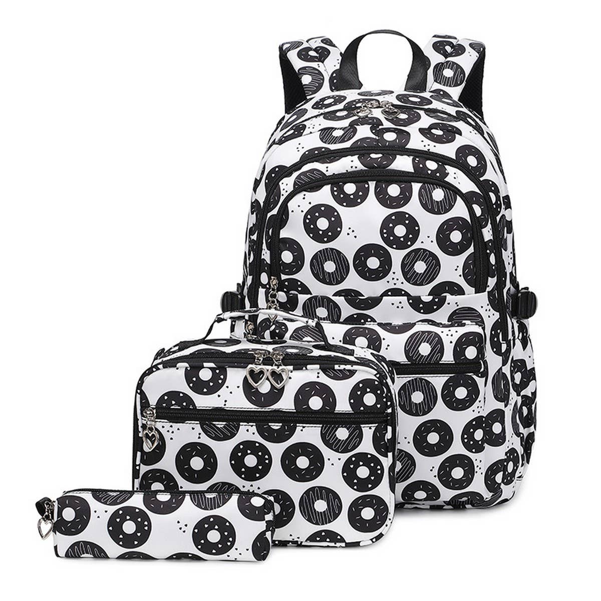 Backpacks for School, Donut 3-Piece Set Girls_CWAB5458