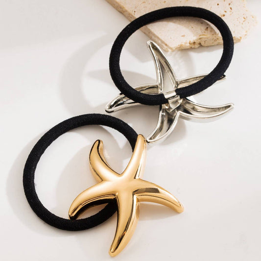 New Minimalist Flower Star Ponytail Hair Tie