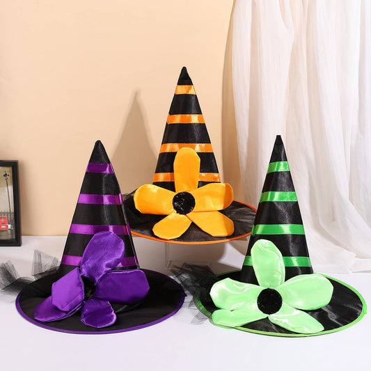 CWAH4025_HALLOWEEN FLOWER PARTY WITCH HAT
