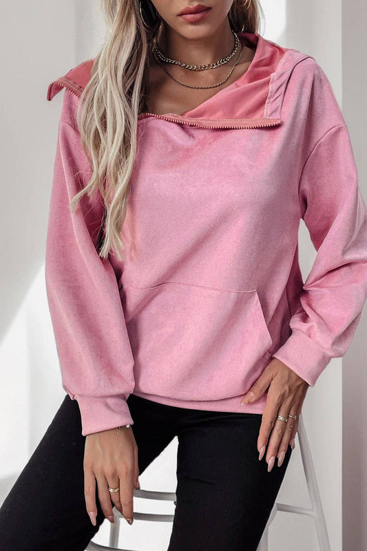 CWOHOL1101_NEW VALENTINE'S DAY SWEATSHIRT ZIPPER HOODIE
