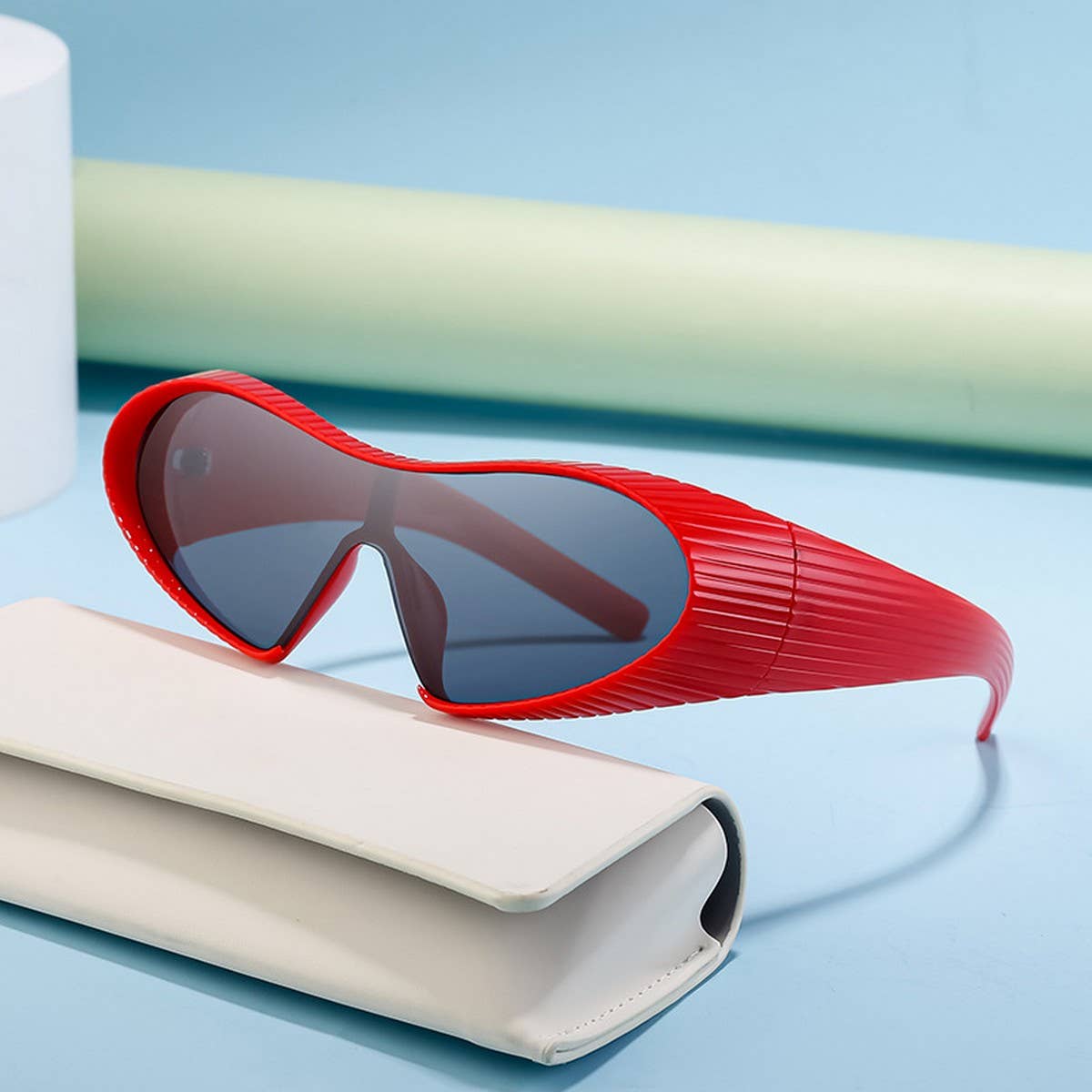 FASHION SPORTS ONE-PIECE SPECIAL-SHAPED SUNGLASSES_CWASG0725