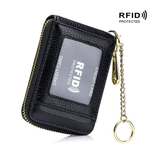 KEYCHAIN GENUINE LEATHER MULTIFUNCTIONA CARD HOLDER_CWAB3833