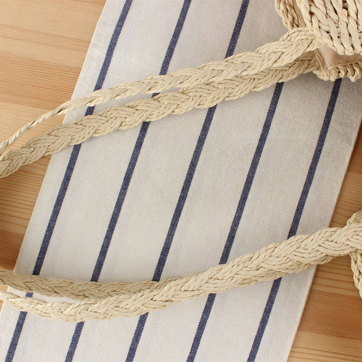 LARGE-CAPACITY BEACH PAPER ROPE HOLLOW WOVEN BAG_CWAB2031
