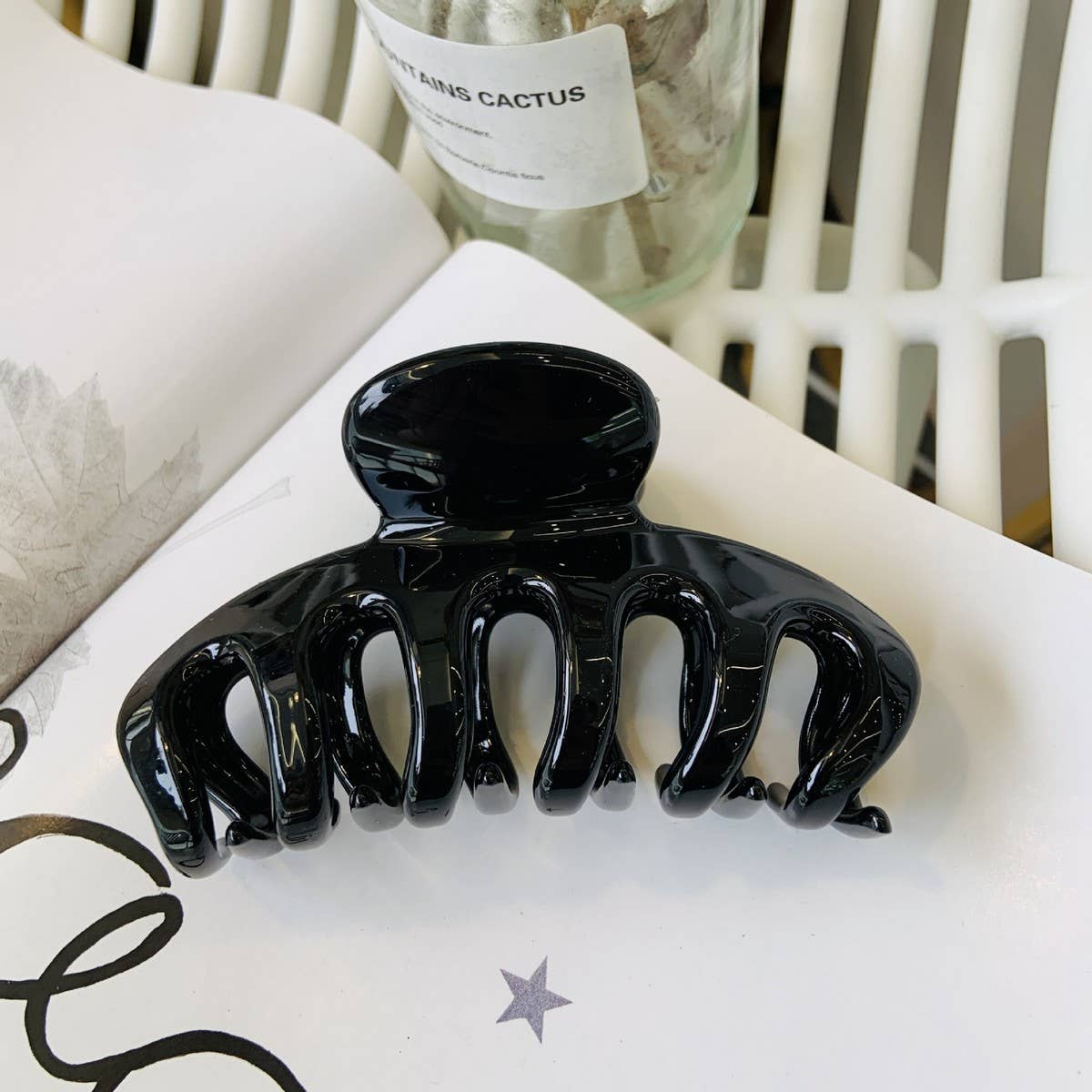 CWAHA1514_EXQUISITE SIMPLE LARGE HAIR CLAW CLIP