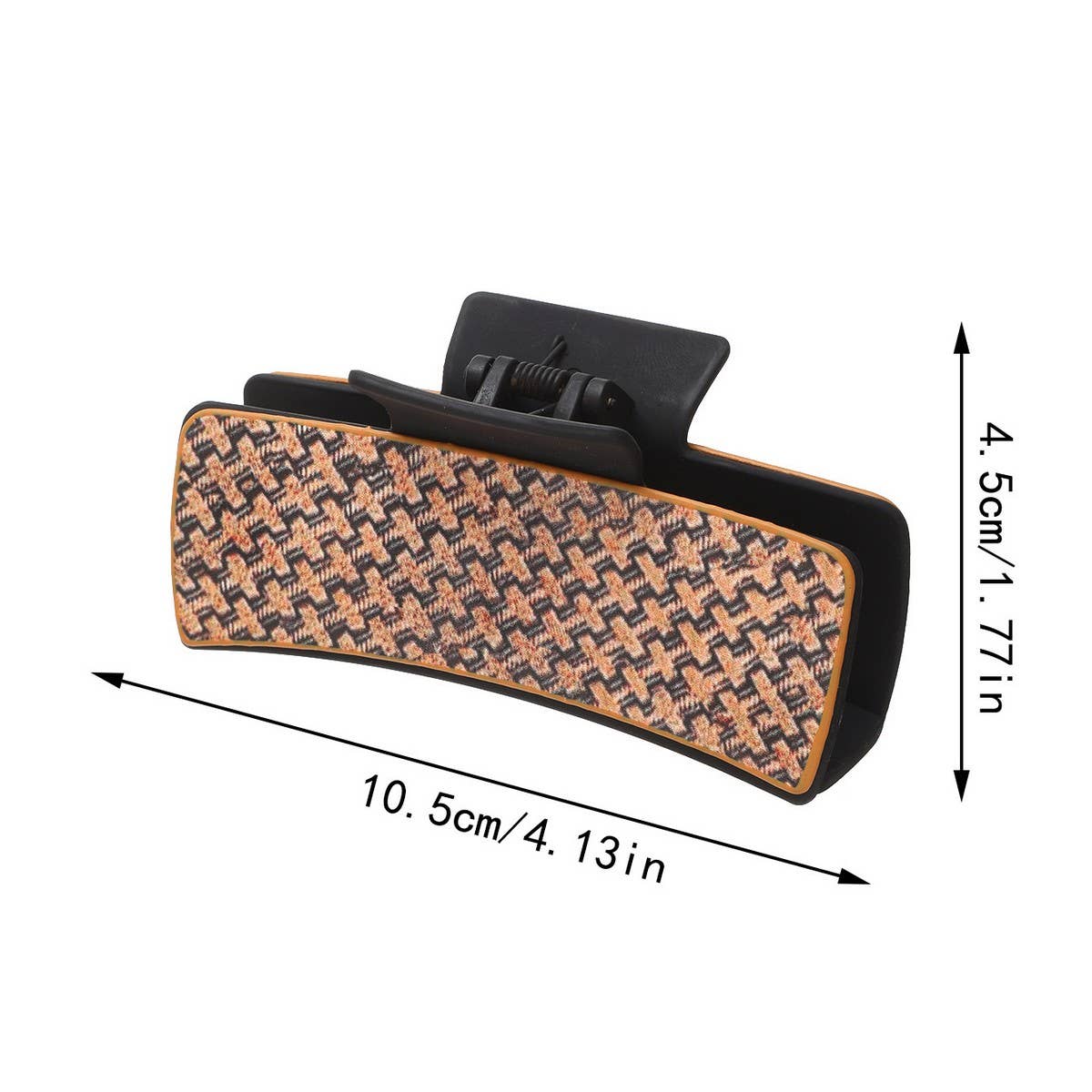 Retro Western Cowboy Faux Leather Hair Claw Clip_CWAHA0610