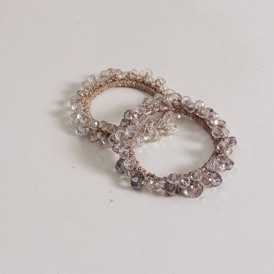 Boho Crystal Hair Tie Simple New Girl Elastic Band_CWAHA6766