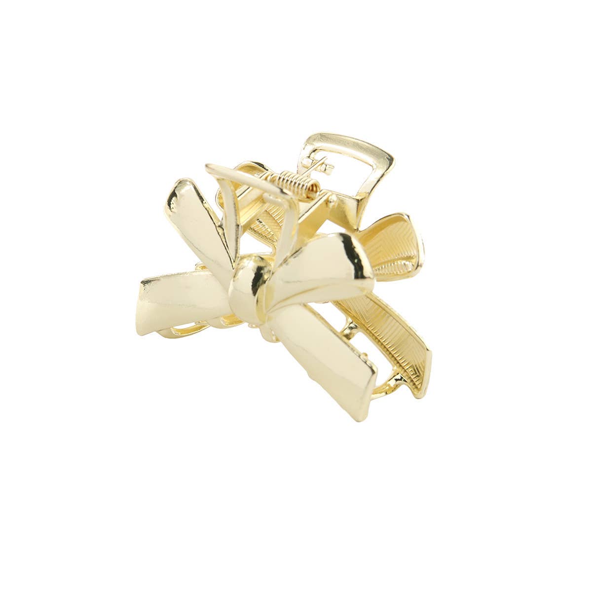 Hollow Metal Star & Bow Tie Hair Claw Clip_CWAHA0460