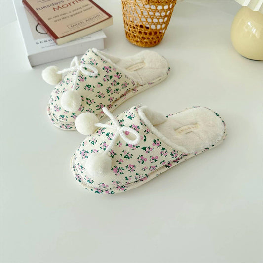 NEW STYLE PLUSH HOME WARM THICK-SOLED SLIPPERS_CWMM2984