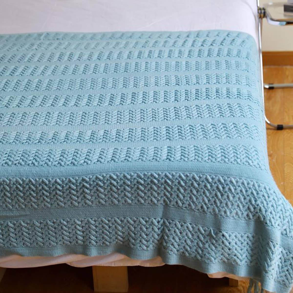 SOFT WARM CHUNKY KNIT BLANKET THROW_CWMM0195