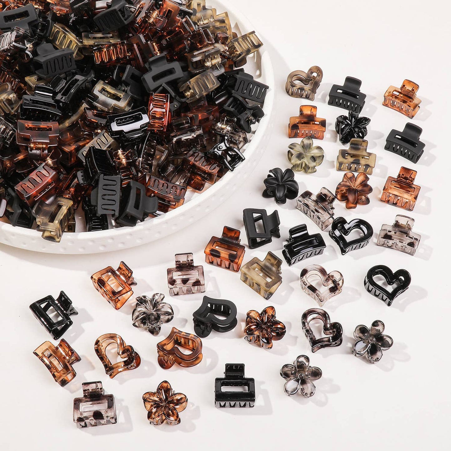 Twelve sets of high-end small hair clips