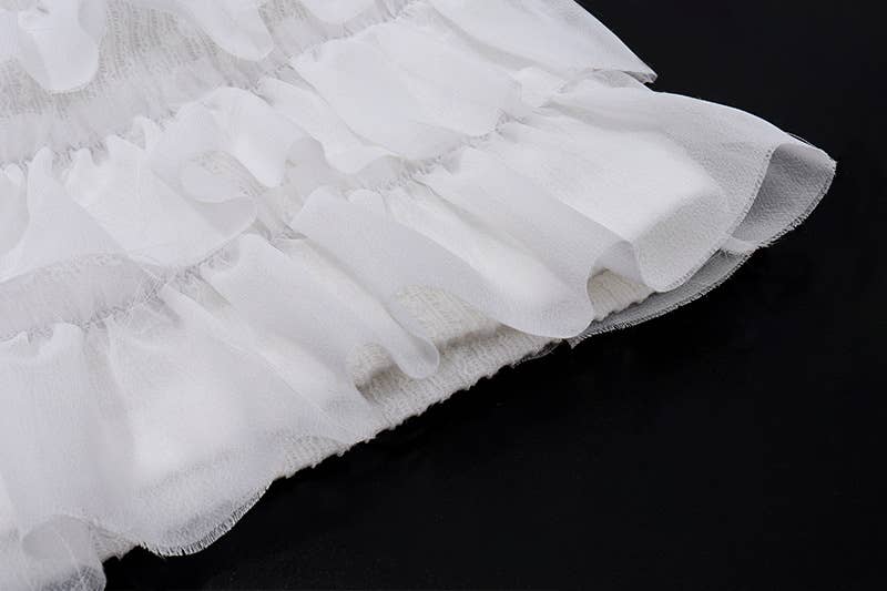 Knitted lace-up cardigan top cake shorts set