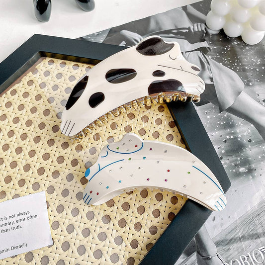 Versatile and cute little dog spotted hair clip