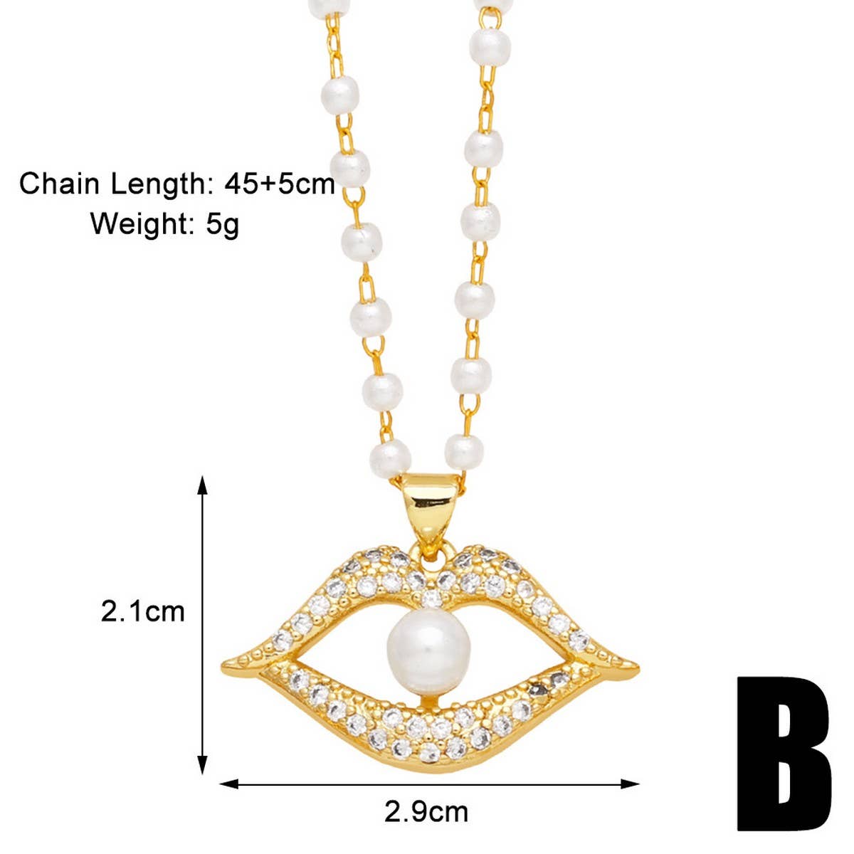 FASHIONABLE DIAMOND INLAID FLOWER PEARL NECKLACE