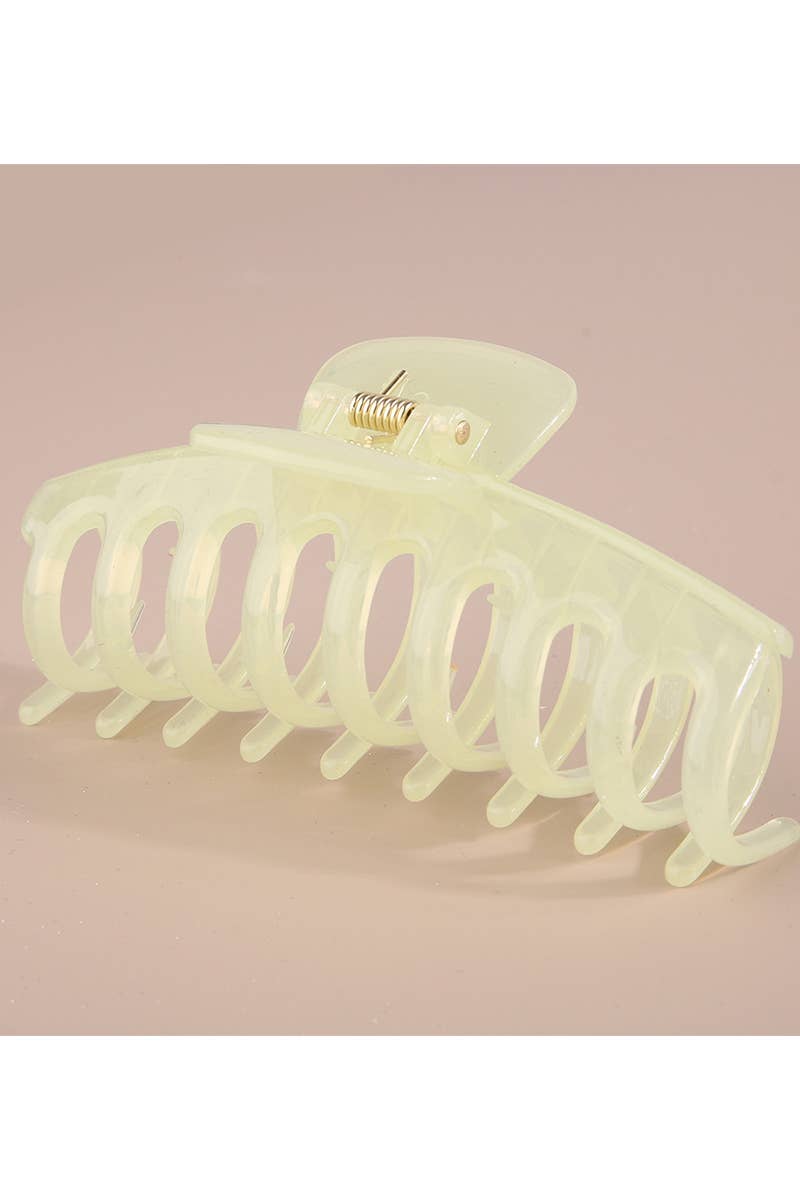 4.3" Matte PS Plastic Hair Claw Clip, Strong Hold_CWAHA0090