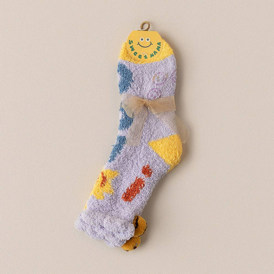CUTE CARTOON SMILING FACE SOCKS