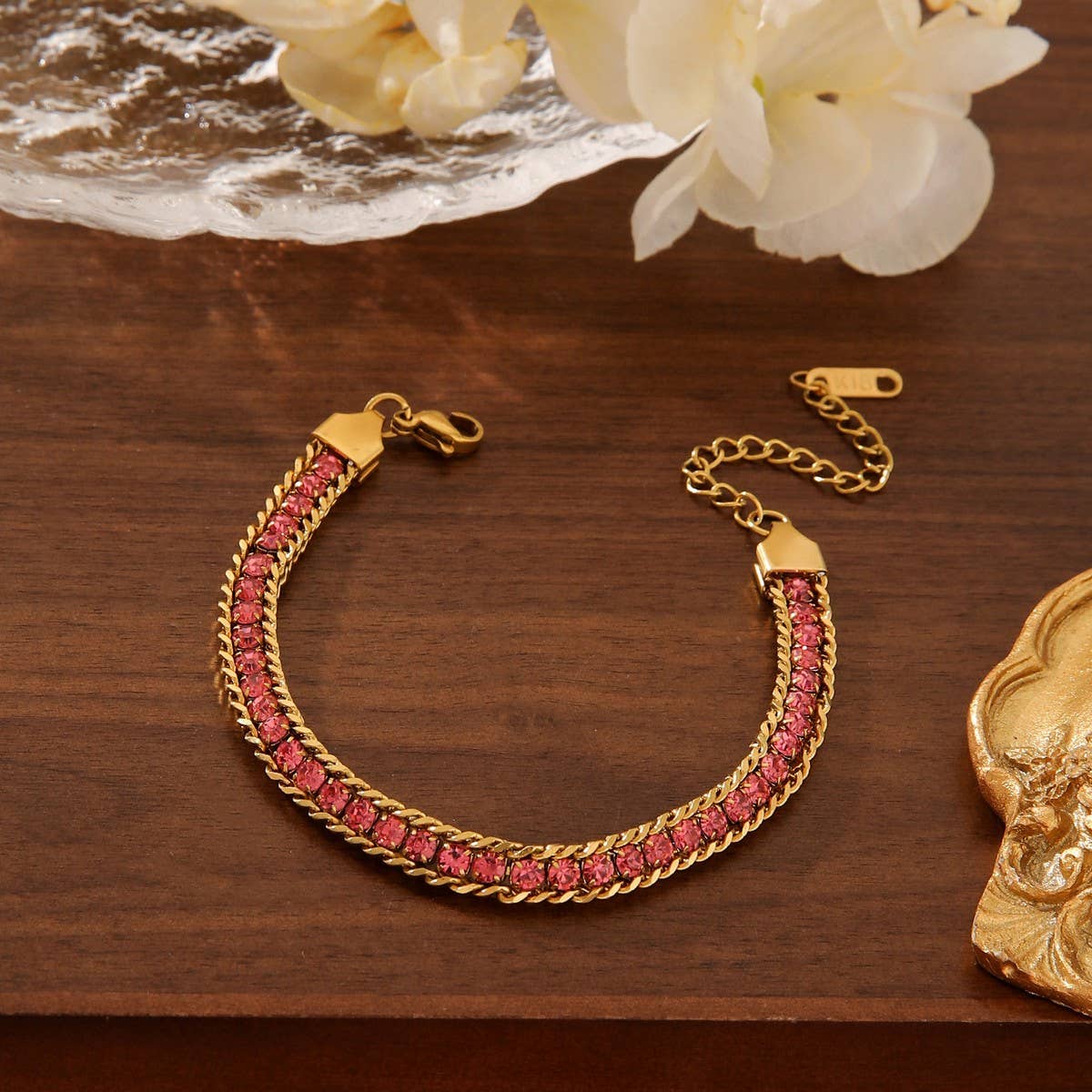 COLORFUL DIAMOND SNAKE BRACELET