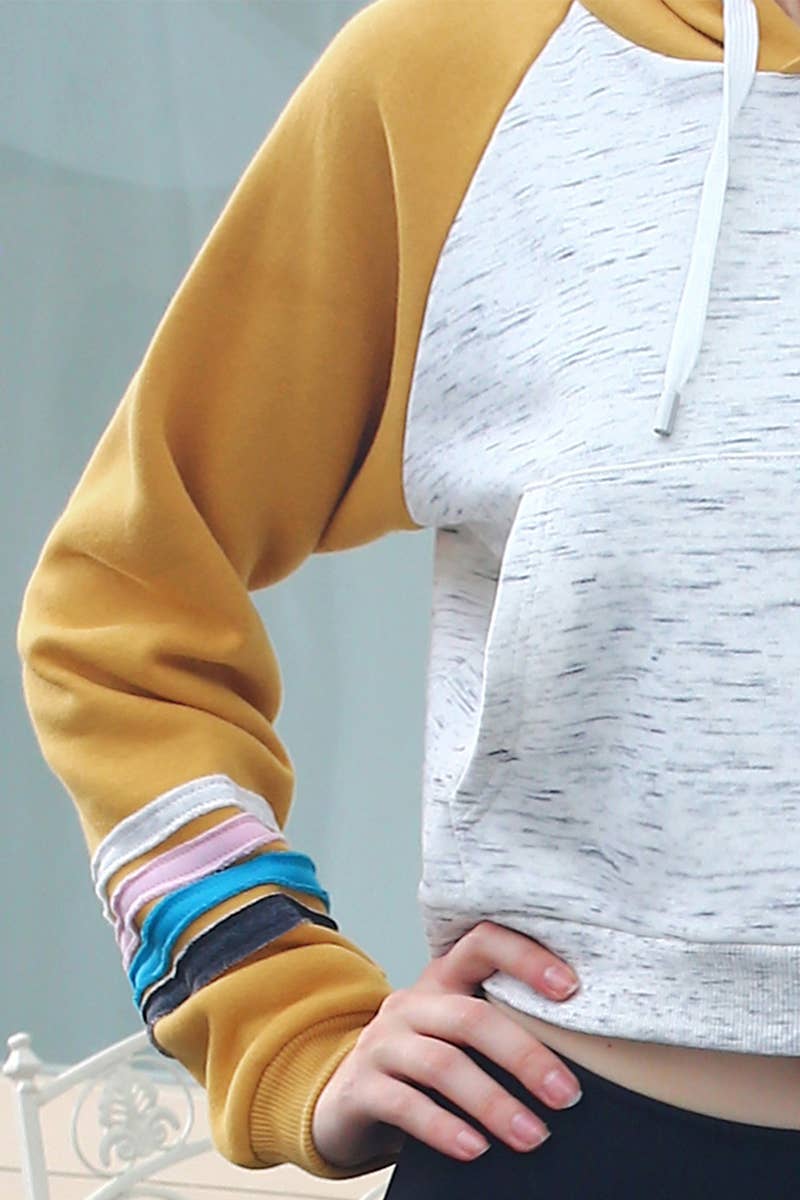 CWOHOL424_Basic Lightweight Pullover Cropped Hoodie